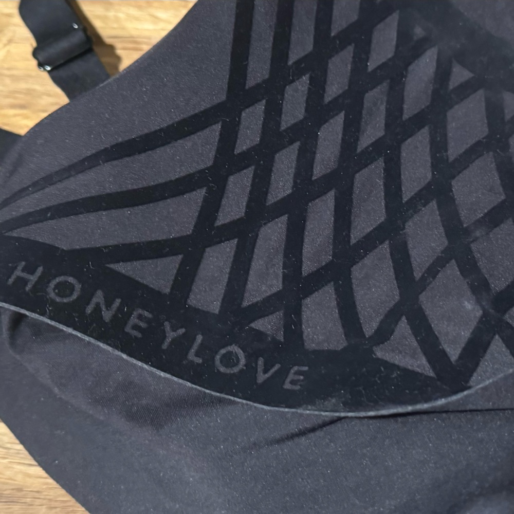 Honeylove velvet black bra size 2x